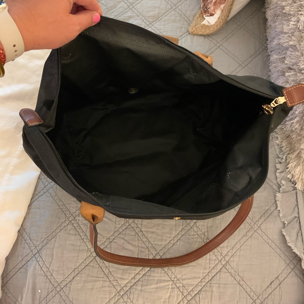 Large Longchamp Le Pliage Tote in Black - Picture 11 of 11